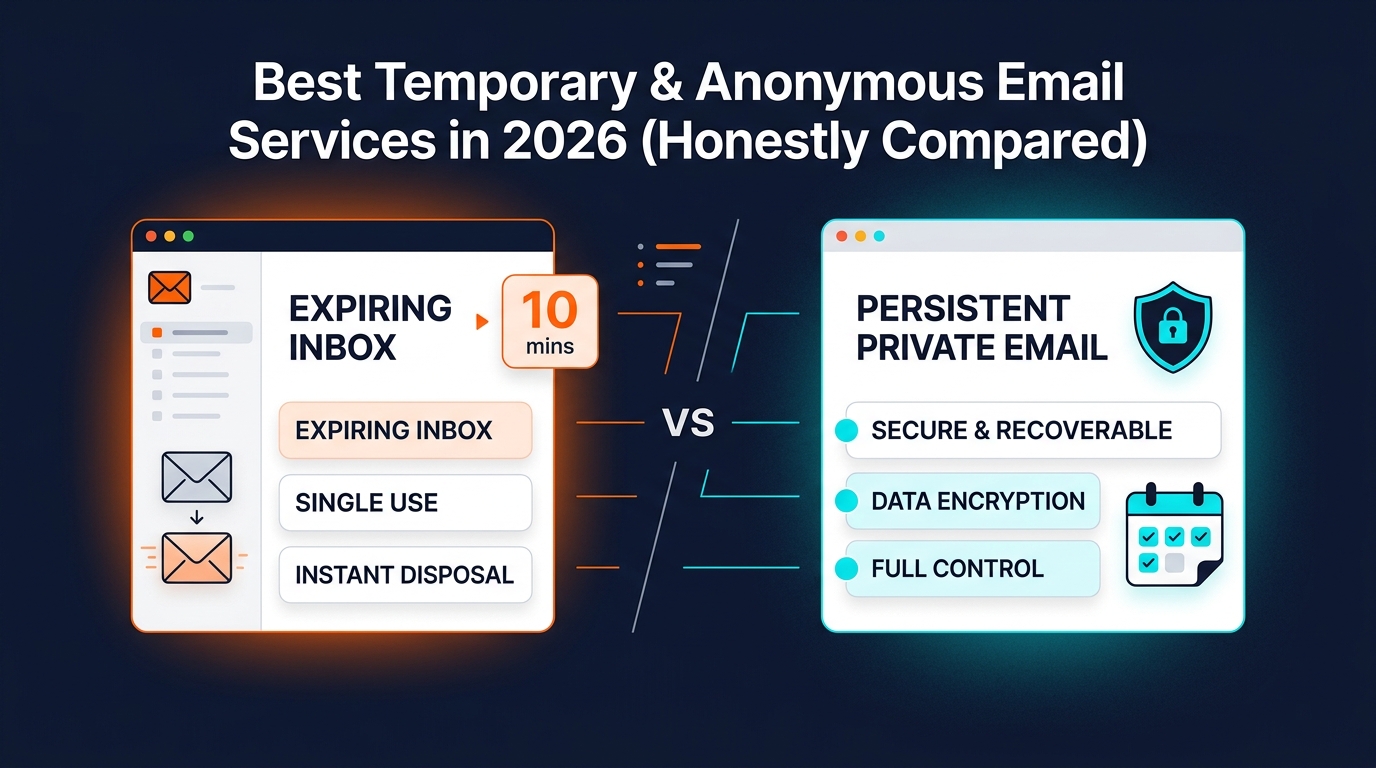 Cover image for Best Temporary & Anonymous Email Services in 2026 (Honestly Compared)